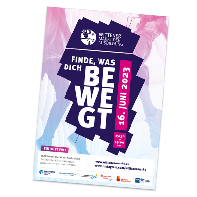 Poster für den 10. Wittener Markt der Ausbildung