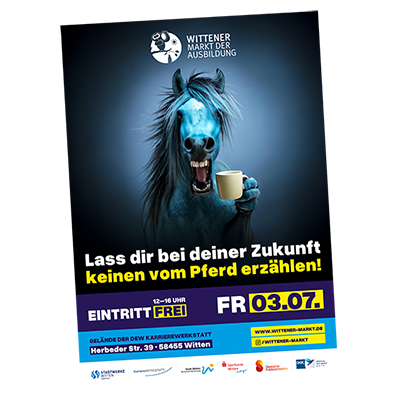 Poster für den 13. Wittener Markt der Ausbildung